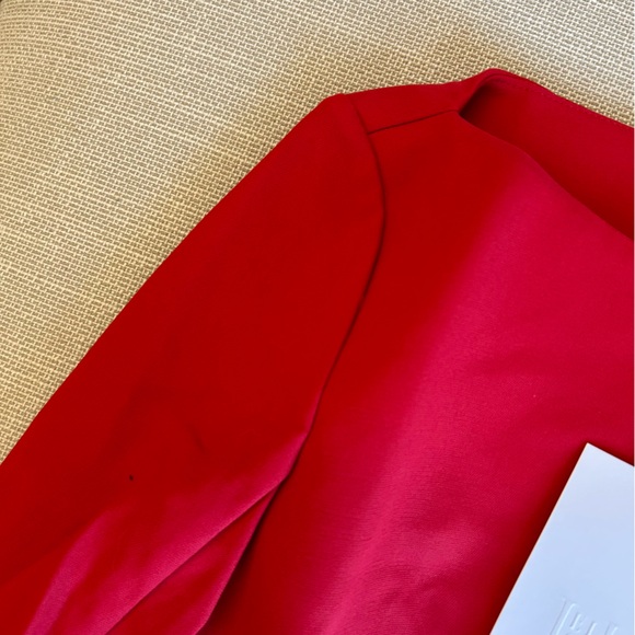 NWT HELSA The Parasol Long Sleeves Mini Dress - Red Bow Detail - Picture 9 of 15